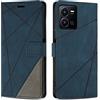 SONWO Cover per Vivo Y22S / Vivo Y35 / Vivo Y22 Custodia, Flip Caso in PU Pelle Case Cover Premium Portafoglio Custodia per Vivo Y22S / Vivo Y35 / Vivo Y22, Supporto Stand, Slot per Schede, Blu