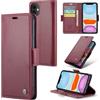 Rerzoiro Cover per iPhone 11 Custodia Portafoglio [Blocco RFID] Premium Pelle PU Wallet Case Flip Libro con Porta Carte Slot Supporto Flip Case per iPhone 11, Rosso