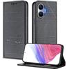 XINYEXIN Custodia per Xiaomi Poco F7 5G (6.83), Cover a Libro in Pelle PU con Blocco RFID, Slot per Carte, Supporto, Protezione Completa Antiurto - Nero
