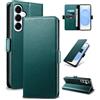 Yunubeyii Cover Libro per Samsung Galaxy S25 Plus/S24 Plus,Verde