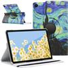 SWEIMEN Custodia Protettiva Compatibile con Samsung Galaxy Tab A9 Plus 11 (SM-X210/X215/X216) tavoletta, con supporto girevole a 360°