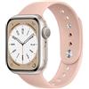 DMVEIMAL Cinturino per Apple Watch 44 mm 40mm 45mm 41 mm 42 mm 38mm iWatch Serie 8 7 6 5 4 3 se 44mm 45 mm Uomo/Donna,Morbida Sport Silicone Cinturini Apple Watch Ultra 49mm Band,Sabbia Rosa