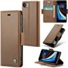 Rerzoiro Cover per iPhone SE 2022/SE 2020/iPhone 8/iPhone 7 Custodia Portafoglio [Blocco RFID] Premium Pelle PU Wallet Case Flip Libro con Supporto Flip Case per iPhone 8/7/SE 2022/2020, Marrone