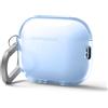 elago Cover Trasparente con Moschettone per AirPods Pro 3 | Compatibile con Ricarica Wireless, Trasparenza Duratura, Antiurto, LED Visibile (Blu Acqua)