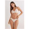 Intimissimi Brasiliana Stile Anni '80 In Pizzo E Cotone Naturale