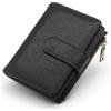 GOUNNU Portafoglio Donna Piccolo Portafogli Pelle PU RFID Blocco Porta Carte di Credito donna Corto Portamonete per donna con 17 Porta Carta (Nero)