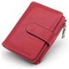 GOUNNU Portafoglio Donna Piccolo Portafogli Pelle PU RFID Blocco Porta Carte di Credito donna Corto Portamonete per donna con 17 Porta Carta (Borgogna)