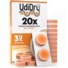 Udivita 20 Capsule Essiccanti Deumidificanti per Apparecchi Acustici UdiDry Caps 3g 31mm con Indicatore di Colore - Gel di Silice di Alta Qualità per Contenitori di Asciugatura