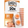 Udivita 20 Capsule Deumidificanti per Apparecchi Acustici 3g 31mm UdiDry Caps Contro l'Umidità con Indicatore di Colore - Capsule Essiccanti con Gel di Silice Anti Umidità di Alta Qualità per Asciugatura