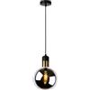 LUCIDE JULIUS - Lampadario a sospensione, Ø 20 cm, 1 x E27, colore: Grigio fumo