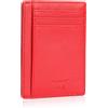 Bronzi® Portafoglio Uomo Slim Piccolo | Portacarte Uomo Donna Portatessere Porta Carte Di Credito | Portafogli Mini Protezione RFID con Portamonete | Box Regalo - Brand Italiano