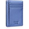 Bronzi® Portafoglio Uomo Slim Piccolo | Portacarte Uomo Donna Portatessere Porta Carte Di Credito | Portafogli Mini Protezione RFID con Portamonete | Box Regalo - Brand Italiano