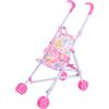 Generico Passeggino giocattolo per bambole | Carrozzina simulazione baby play house in tessuto e ABS | Stroller giocattolo leggero per bambina gioco di ruolo