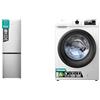Hisense Set Frigorifero Combinato 300L + Lavatrice Slim 7kg, No Frost e Classe A