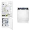 Electrolux Set da Incasso: Frigocongelatore TwinTech 340L + Lavastoviglie 14 Coperti