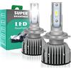 Wattstar H7 LED Lampadine H7 LED 60W 9000LM Sostituzione per Alogena Lampade e Xenon Luci, 6000K Estremamente Luminoso CSP Chips lampade per Auto, 2 Lampadine