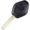 kuyuansu Guscio chiave auto BMW E38 E39 E46 E60 E83 E53 E36 3 Pulsanti EWS CAS2