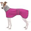 Geyecete -Invernale Cappotto per cane levrieri, Morbido Whippet Giubbotti Pile caldo,Regolabile Giacca con Foro per Imbracatura per Media e Grande Levrieri/Whippet-Rosa-XS