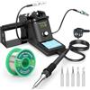 YIHUA 926LED III Kit Stazione Saldante con Mani di Supporto 10-in-1, Dispensatore di Stagno, Filo di Saldatura Senza Piombo, 5 Punte di Saldatura (EU Plug)