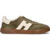 HOGAN Sneaker uomo verde in suede