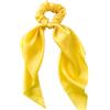 Pchnfei Sciarpa gialla da donna con fiocco in raso per coda di cavallo sciarpa per capelli corda scrunchies elastico per capelli elastici per capelli elastici e cravatte bellezza e cura della persona Cura dei