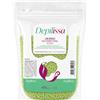 DEPILISSA Perle di Cera Brasiliana Multidirezionale Depilissa Lime Mint 400g - Cera Dura a Caldo Senza Strisce per Ceretta Uomo e Donna, Zone Delicate e Corpo, Made in Italy
