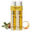 GK Hair Cheratina Globale Olio per capelli all'Argan siero per styling e riparazione per il controllo del crespo danni secchi effetto levigante (Confezione da 2) 0.34 Fl Oz