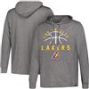 Ultra Game NBA Los Angeles Lakers - Felpa con Cappuccio da Uomo, Super Morbida e Leggera, Colore: Grigio Antracite, S