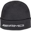 Mercedes-Benz Cappello lavorato a maglia AMG. 100% cotone. Colore nero e ricamo AMG bianco. Prodotto ufficiale Mercedes-Benz Collection
