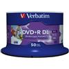 Verbatim 43703 8x Dual Layer Printable DVD+R - Spindle 50 Pack Wide Print (DVD)