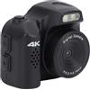 AKLOSIPY Piccola Fotocamera Digitale Compact Mini 4K HD 64 MP con Luce FILL 19 Filtri retrò 1,54 Pollici LENS AGGOLA LARGO 78 ° per gli Studenti Viaggiano Fotografia All'aperto (BLACK)