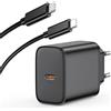 BHHB 45W Caricatore for Samsung Galaxy S25/S24/S23/S23+/S23 Ultra/S22/S21/S20/Note20/A73/A53/S10, iPhone 17/16/15 con 2M Cavo, USB C USBC Caricabatterie Presa Carica Alimentatore Tipo C Spina Adattatore