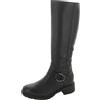Clarks Hearth Rae, Stivali alla Moda Donna, Pelle Nera, 35 EU
