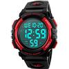 SKMEI Orologio da polso digitale da uomo, sportivo, impermeabile, LED, militare, cronografo, sveglia, Sandali Adventure Seeker, punta chiusa - T - Bambini,