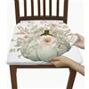 Generic Eleganti fodere per cuscini per sedie con motivo floreale a zucca, elasticizzate, rimovibili, in spandex, con bellissimo design floreale, coprisedia decorativi autunnali per casa e sala da pranzo, 4