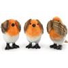 Irayin Robin Decorazioni, Statuette Robin, Pettirosso Soprammobili Statuette, Regalo Mamma, Non Vedo Non Sento Non Parlo, Uccello Decorazione Casa Moderna, Oggetti per Soprammobili