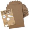 Neuser Papier - 50 fogli di carta kraft vintage, colore: marrone, DIN A5, 21 x 14,8 cm, 250 g/m², carta riciclata naturale, 100% ecologica, per bricolage e fai da te