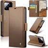 Rerzoiro Cover per Xiaomi 14 Custodia Portafoglio [Blocco RFID] Premium Pelle PU Wallet Case Flip Libro con Porta Carte Slot Supporto Flip Case per Xiaomi 14, Marrone