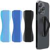 kwmobile Supporto Dita Cellulare - Set 3X Fasce Elastiche Sostegno Antiscivolo Antiurto Telefonino Supporto Universale - Finger Holder Phone Nero/Blu/Blu Chiaro