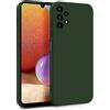 MyGadget Cover per Samsung Galaxy A32 5G - Custodia in Silicone Morbido a Doppio Strato - Case con Protezione Fotocamera & Fodera Interna Antigraffio - Verde oliva