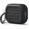 elago Cover Armor per AirPods Pro 3 | Con Moschettone, Ricarica Wireless, Protezione Totale, Resistente agli Urti (Nero)