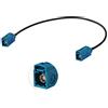 Eightwood Universale Cavo Adattatore per Antenna per Autoveicoli Cavo Coassiale Adattatore Fakra Z femmina-femmina DAB Antenna Pigtail Cavo RG174 12 pollici 1ft 30cm