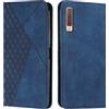 KOUYI Cover per Samsung Galaxy A7 2018 / A750, Custodia Portafoglio,Cover Libro,Pelle Flip/Folio Case con [Funzione di Supporto] [3-Scheda Slot] [Magnetica] Antiurto (Blu)