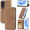 Cracedily Cover per Honor 90 Lite Case, Custodia Cover Pelle Premium Portafoglio con Porta Carte Magnetica Supporto Protezione Flip Case Custodia per Honor X50i 5G, Caffè