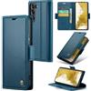 Rerzoiro Cover per Samsung Galaxy S22 Plus Custodia Portafoglio [Blocco RFID] Premium Pelle PU Wallet Case Flip Libro con Porta Carte Slot Supporto Flip Case per Samsung Galaxy S22 Plus, Blu
