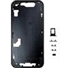 Smartex® Telaio Centrale Compatibile con iPhone 14 - Middle Frame Senza Logo, Senza COMPONENTI PREINSTALLATI (Nero)