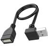 Gissroys Cavo di prolunga USB 2.0 a 90 gradi maschio a femmina cavo corto per stampante tastiera portatile e altro 10 CM