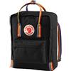 Fjällräven Zaino Casual, Modello Arcobaleno Nero