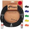 TIGER Mic4-10 - Cavo Con Connettore Xlr Su Xlr In Argento, 10 metri