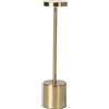 DICTROLUX - Lampada da tavolo a Led Touch Dimmerabile Ricaricabile Sotylia Gold - h35 cm diametro 8 cm